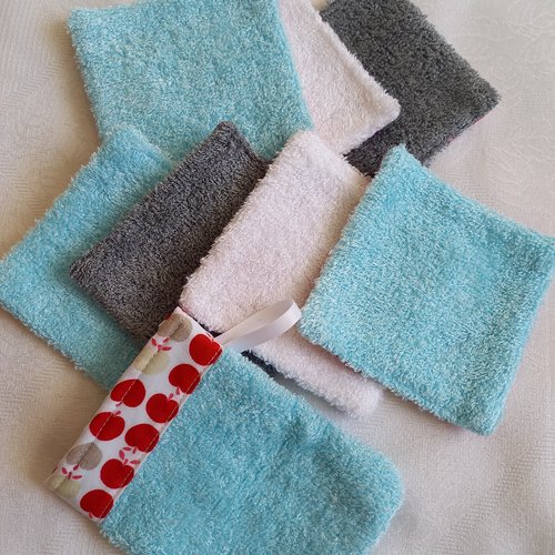 Promo lingettes lavables + petit gant de toilette - bébé enfant.