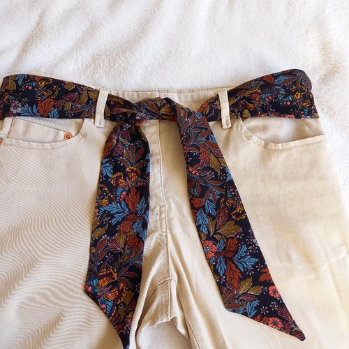Ceinture, bandeau, headband en tissu, ceinture à nouer, ceinture en tissu