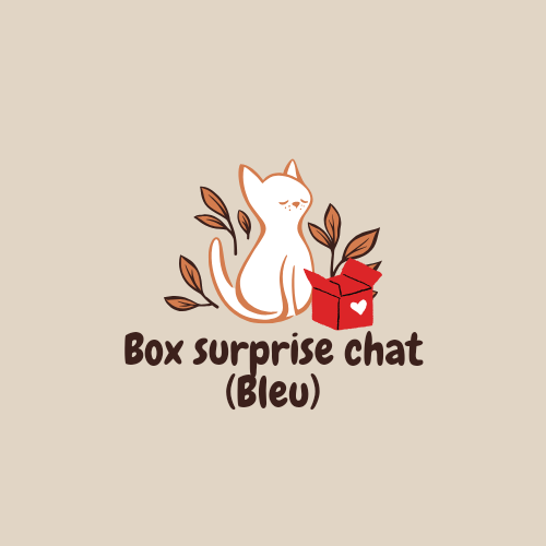 Box surprise chat bleu