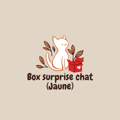 Box surprise chat jaune