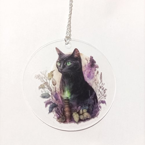 Suspension chat noir 3