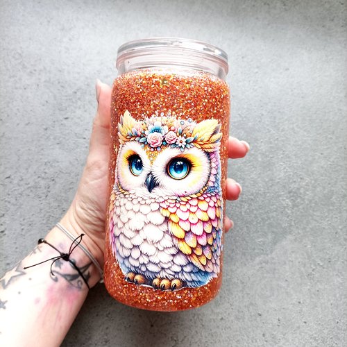 Snow cup chouette rosé