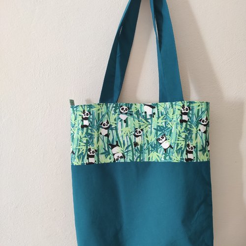 Tote bag réversible en coton - pratique et écologique