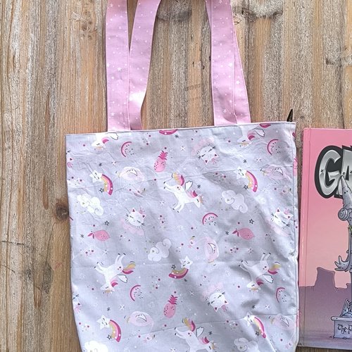 Tote bag réversible 100% coton - pratique et écologique