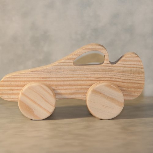 Jouet en bois " voiture à roulettes "
