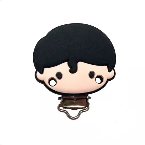 1 pince clip en silicone, attache tétine, super héro superman