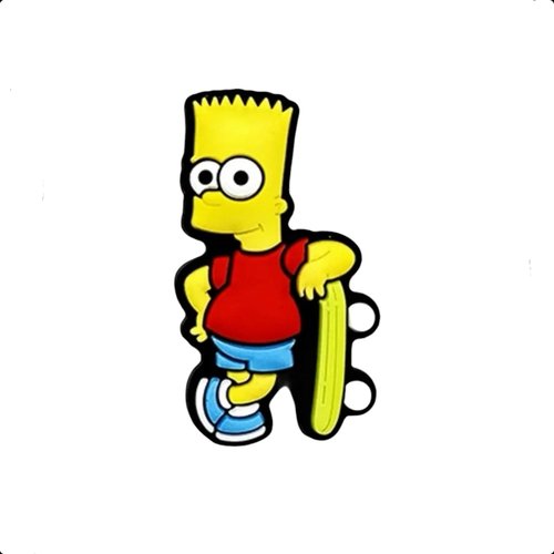 1 perle en silicone bart simpson