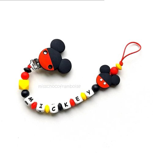 Attache tétine en silicone souris