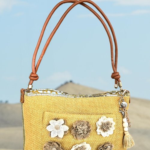 "un été fleuri" sac à main