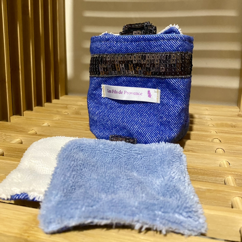 Lot cotons réutilisables chic jean