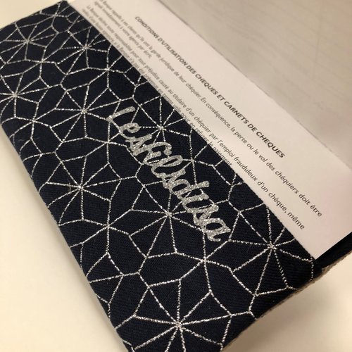 Sanlykate Couverture De Chéquier Pour Chèques En Double Avec Porte-stylo Pour Femmes Et Filles, Blocage RFID, étui Standard En Cuir Synthétique Pour Chèques De Déchirure Supérieurs Et Latéraux