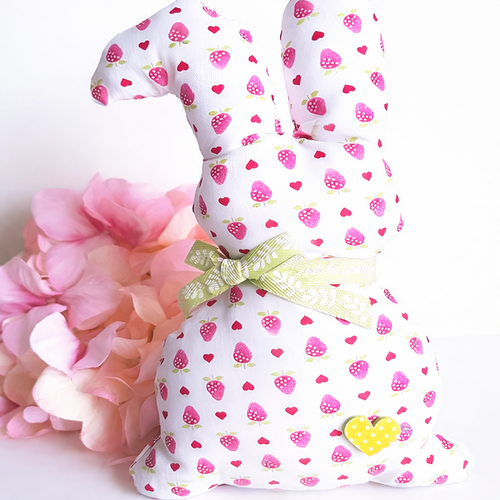 Lapin en tissu, décoration lapin en tissu, décoration de pâques