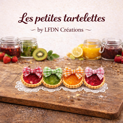 Bague biscuit tartelette confiture – bijou gourmand rétro en fimo