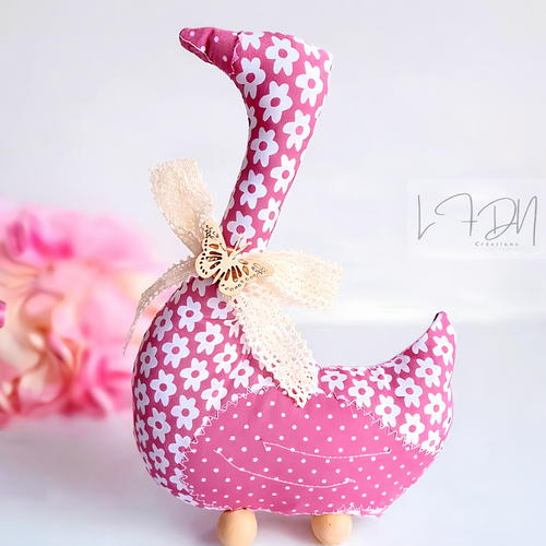 Oie en tissu, animaux en tissu, décoration de chambre d'enfant, cadeau de naissance