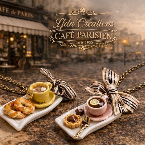 Colliers assiettes pâtisseries – tea time gourmand “tour du monde” (autriche & france)