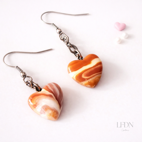 Boucles d'oreille coeurs