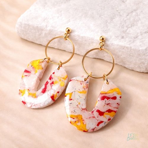 Boucles d'oreille true colors modèle 7