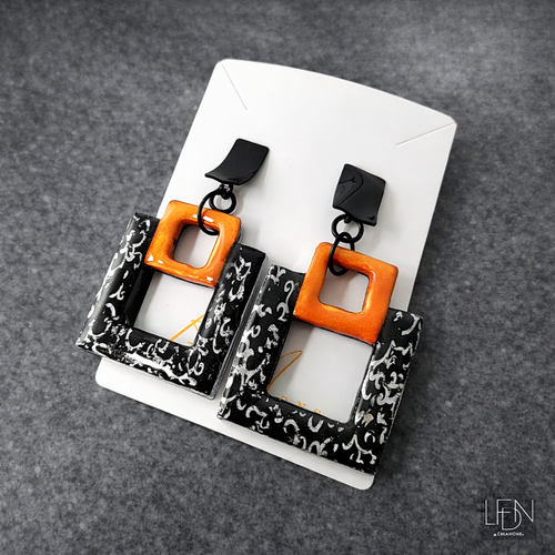 Boucles d'oreille polymère halloween creepy design