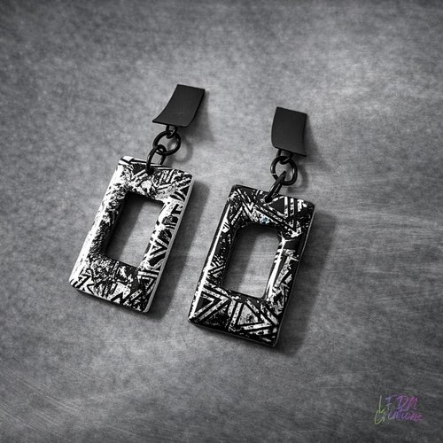 Boucles d'oreille polymère halloween creepy design