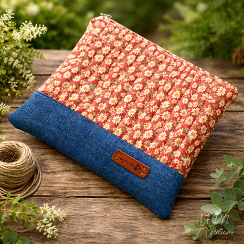 Petite pochette matelassée à maquillage ou couture