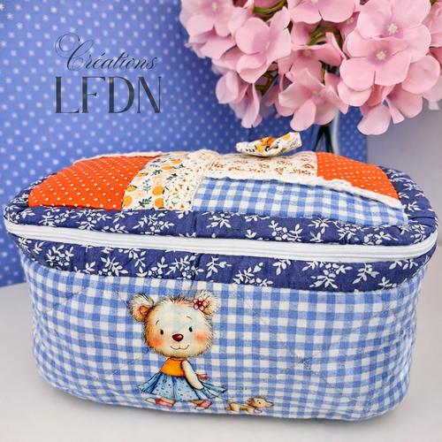 Trousse de toilette patchwork