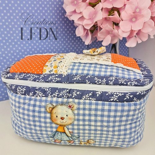 Trousse de toilette patchwork
