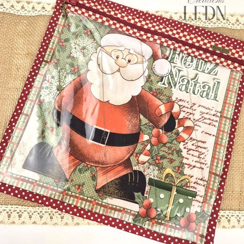 Organiseur couture motif père noël