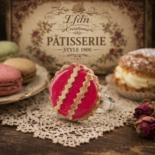 Bague tarte cerise linzer – destock