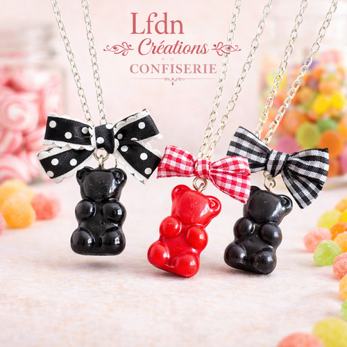 Collier ourson bonbon – destock