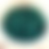 Un lot de 8 perles de verre à facettes ronde  -couleur vert  -  4mm - réf:e105 