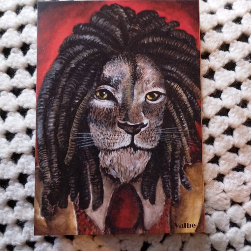 Carte postale lion
