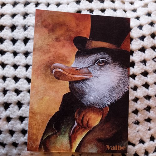 Carte postale canard