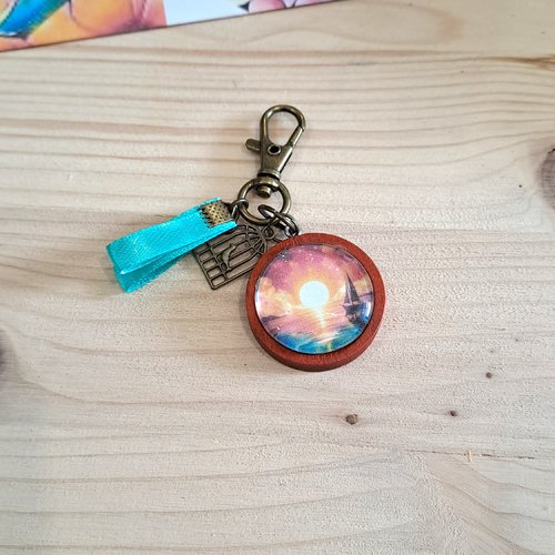 Porte clef bijoux de sac soleil sous les iles