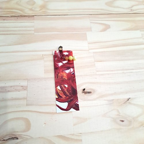 Marque page peint à la main