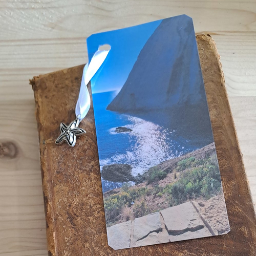 Marque-pages papier photo bord de mer
