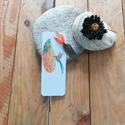 Marque-pages papier colibris