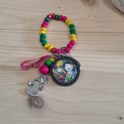 Porte clé motif manga , cadeau mixte