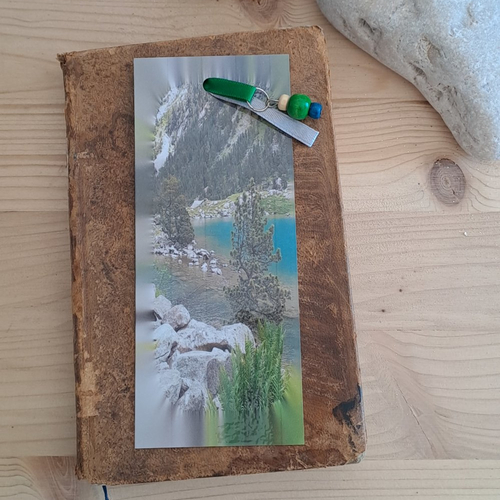 Marque-pages photo lac de montagne