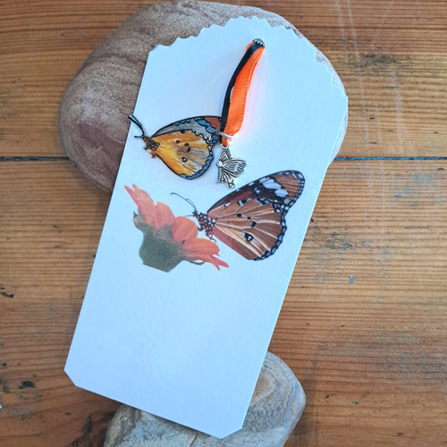 Marque-page joli papillon , femme
