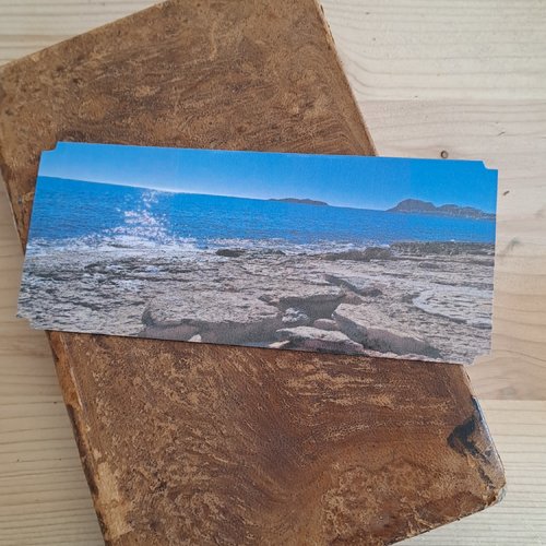 Marque-page photo bord de mer
