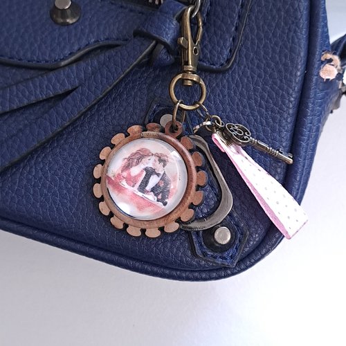Porte clé, bijoux de sac couple d'amoureux