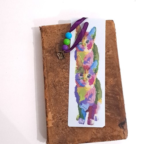 Marque page trois chat