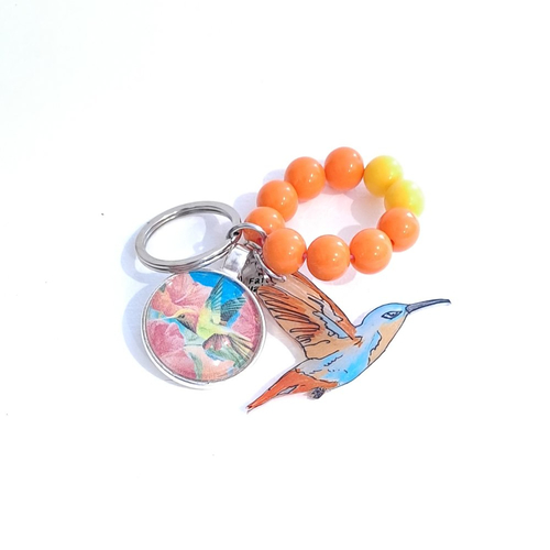 Porte clé, bijoux de sac colibris