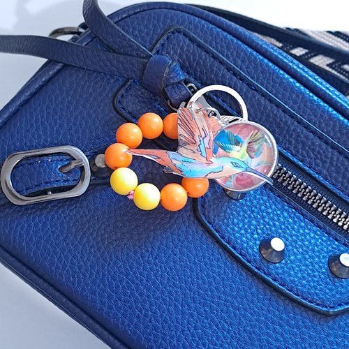 Porte clé, bijoux de sac colibris