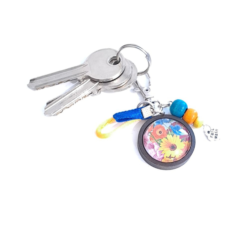 Bijoux de sac bouquet de fleurs