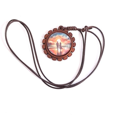 Collier pendentif amoureux sous les tropiques