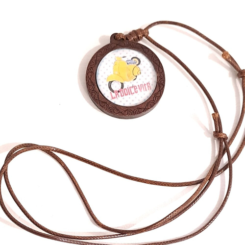 Collier cabochon la dolce vita