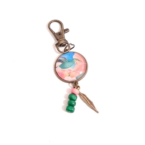 Porte clef colibris en vol