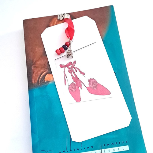 Marque-pages escarpin rouge