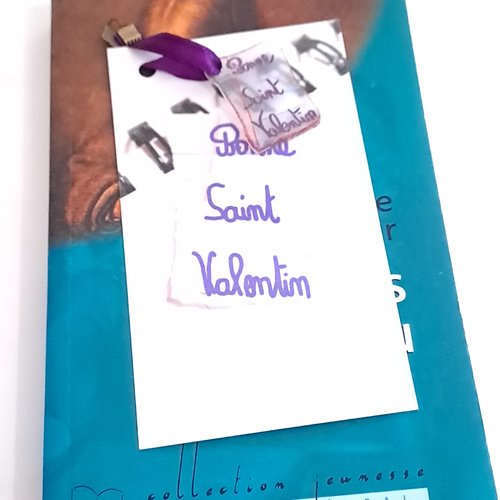 Marque-pages cahier saint valentin